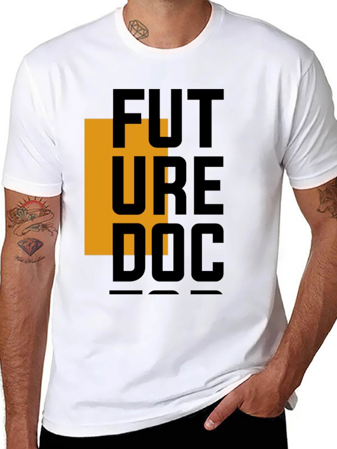 Future Doctor Graphic Tee - Black