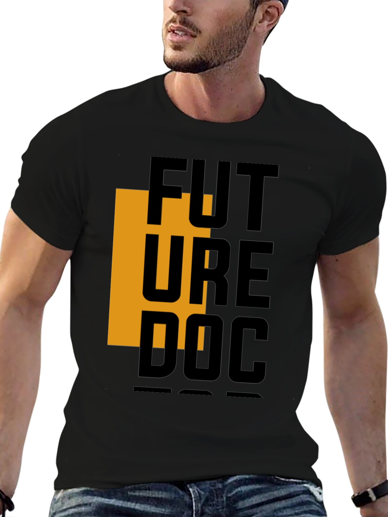Future Doctor Graphic Tee - Black