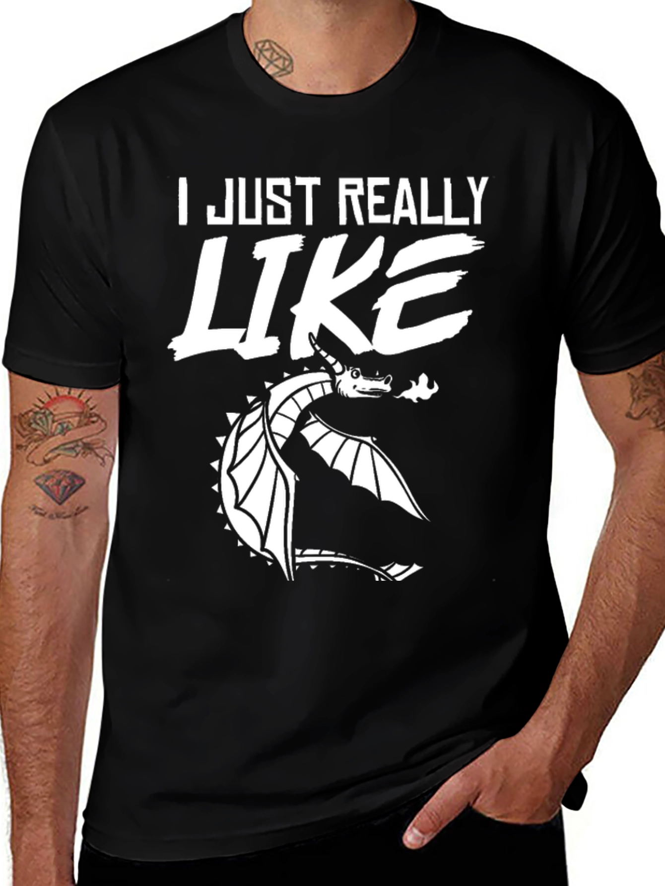 Dragon Lover T-Shirt - I Just Really Like Dragons!