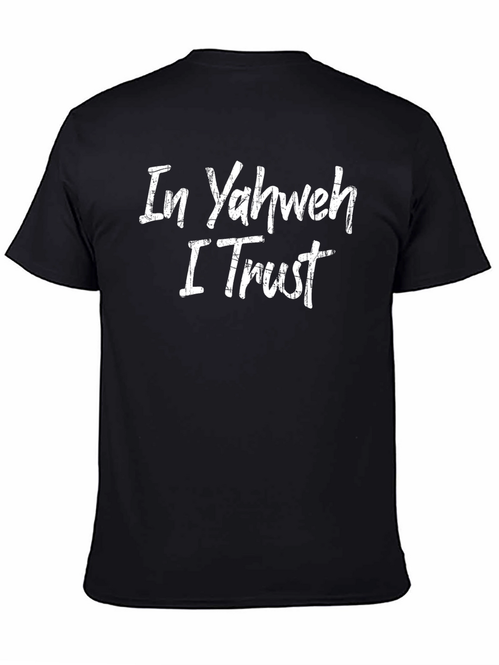 In Yahweh I Trust Black Graphic Tee