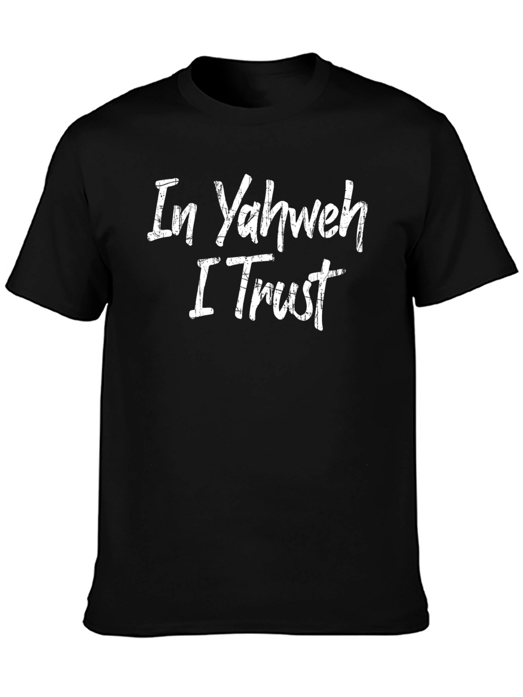 In Yahweh I Trust Black Graphic Tee