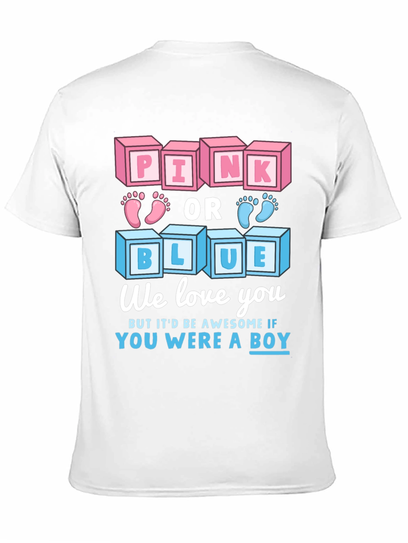Pink or Blue Gender Reveal T-Shirt