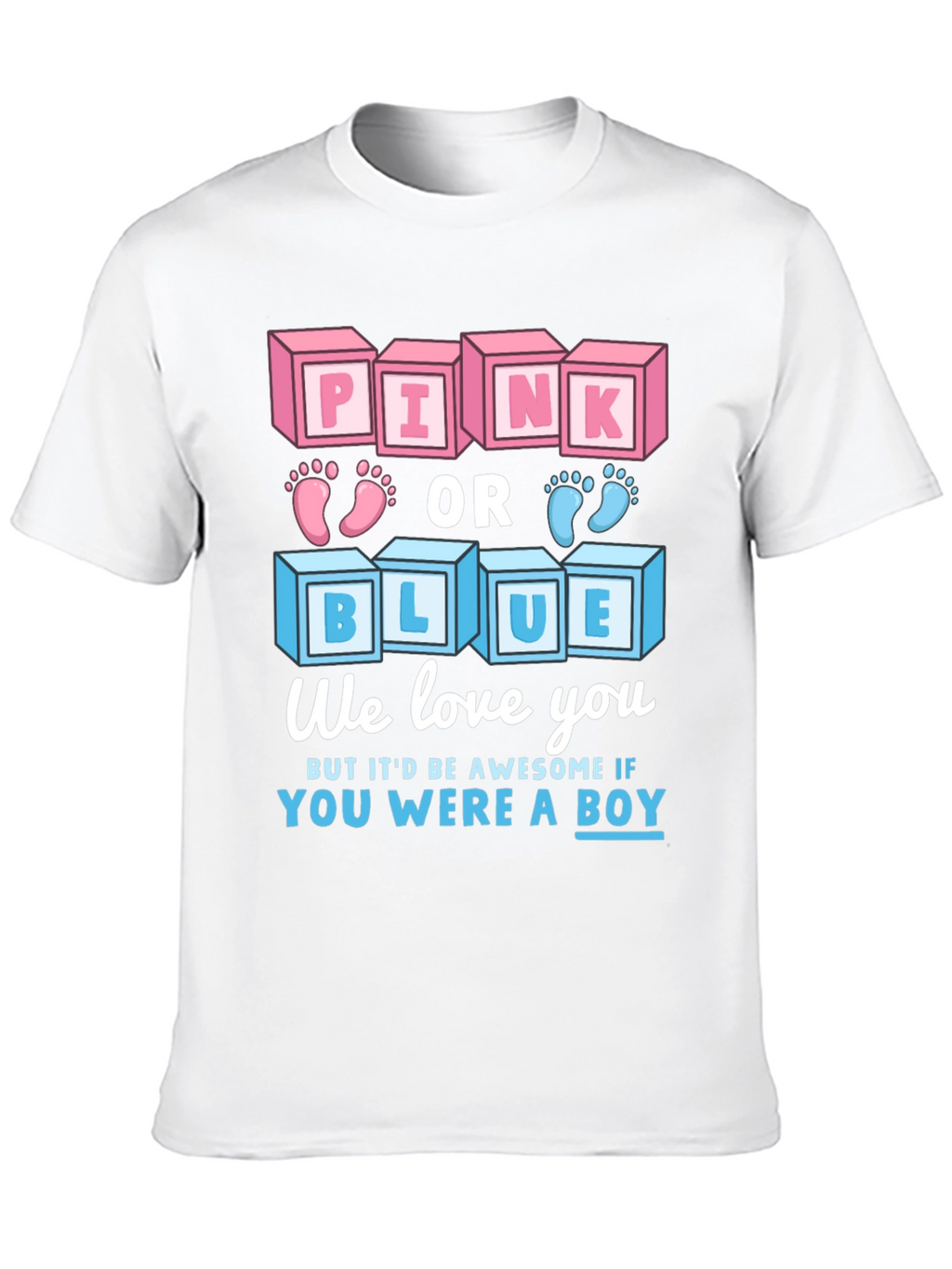 Pink or Blue Gender Reveal T-Shirt