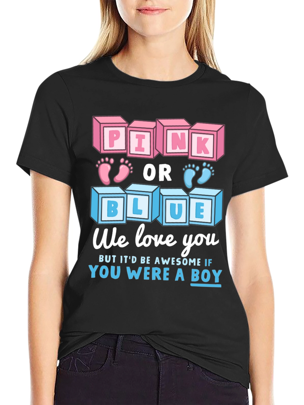 Pink or Blue Gender Reveal T-Shirt