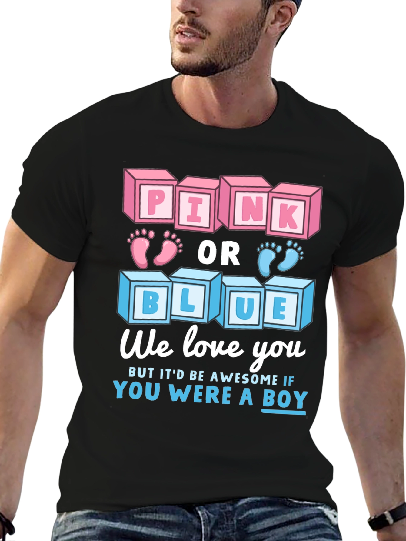 Pink or Blue Gender Reveal T-Shirt