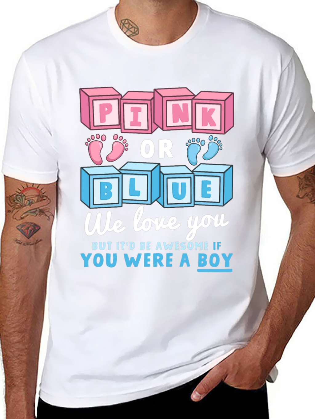 Pink or Blue Gender Reveal T-Shirt