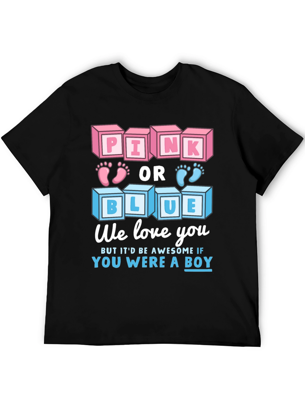Pink or Blue Gender Reveal T-Shirt