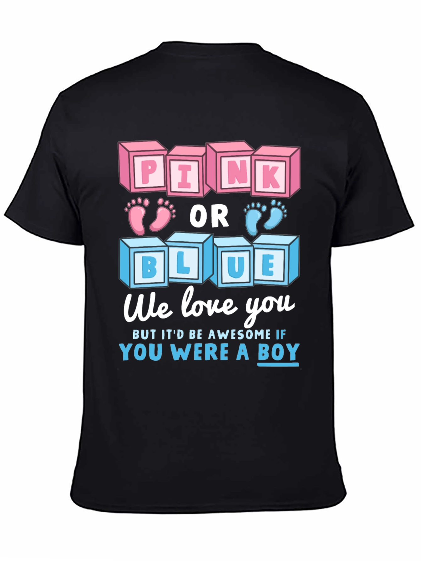 Pink or Blue Gender Reveal T-Shirt