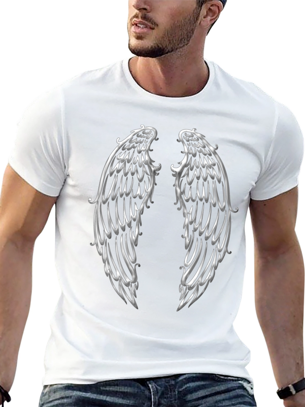Winged Graphic Print Tee