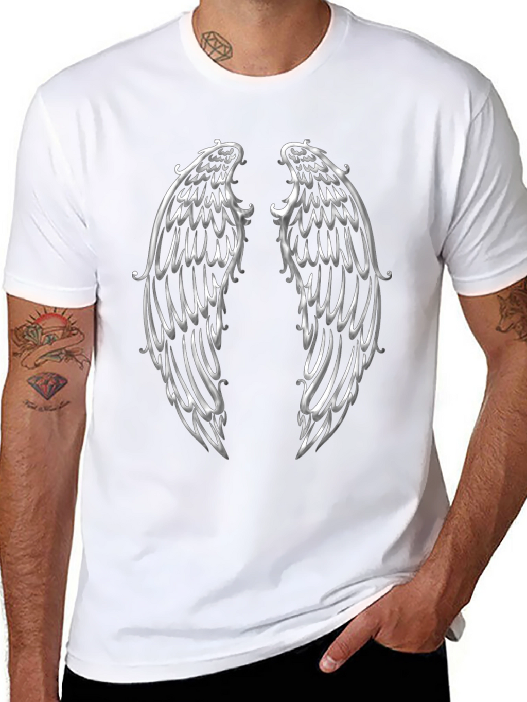 Winged Graphic Print Tee