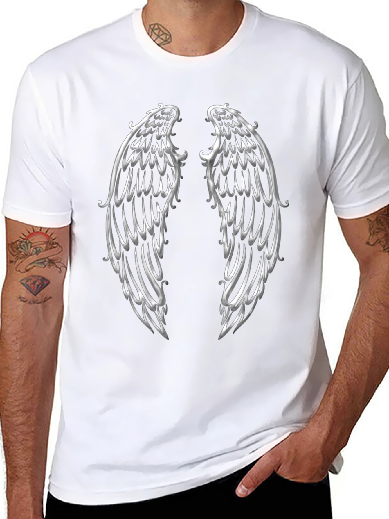 Winged Graphic Print Tee