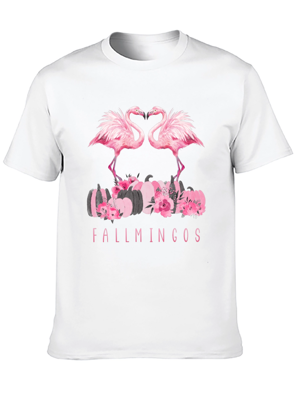 Fallmingos Black T-Shirt