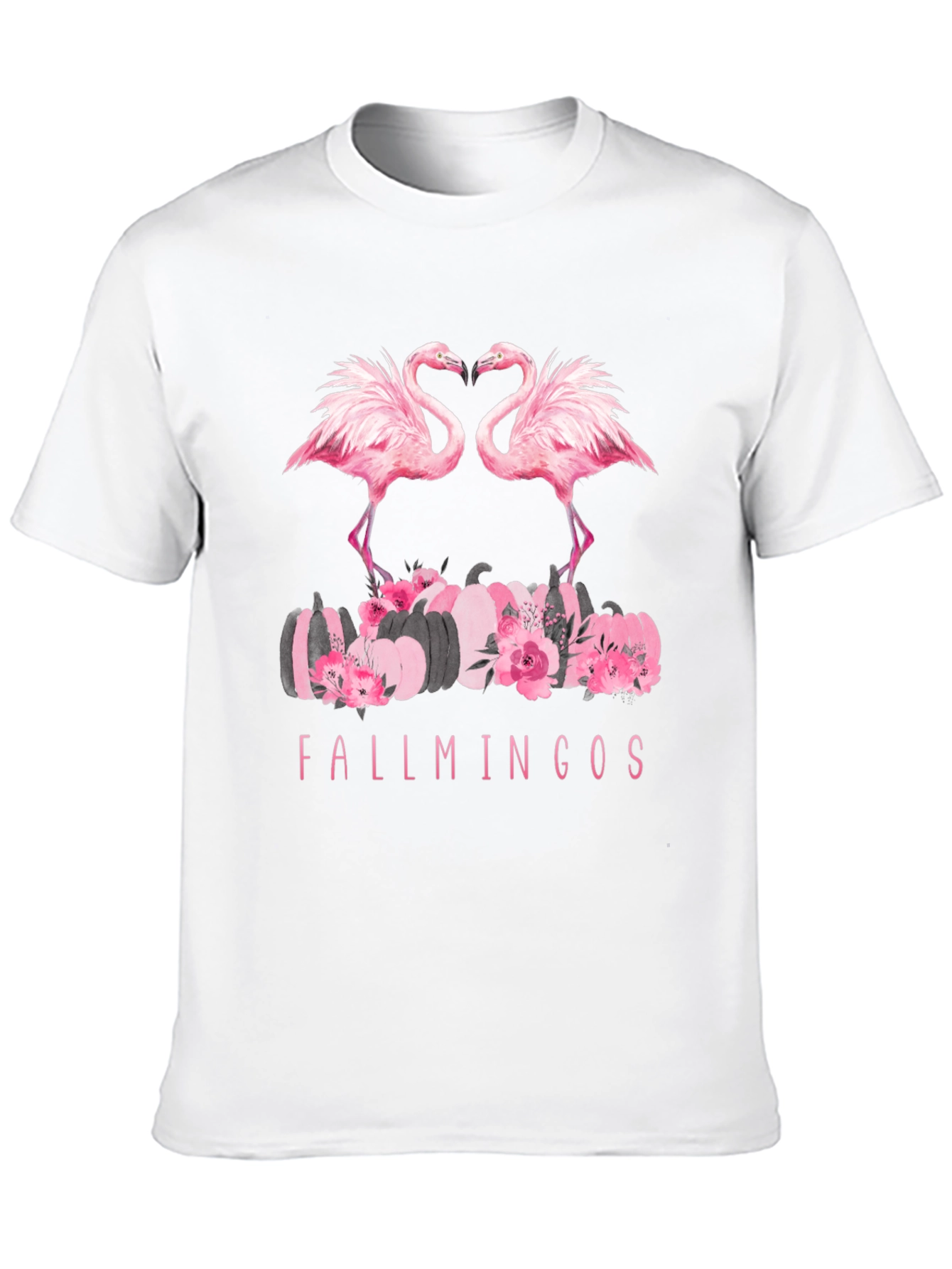 Fallmingos Black T-Shirt