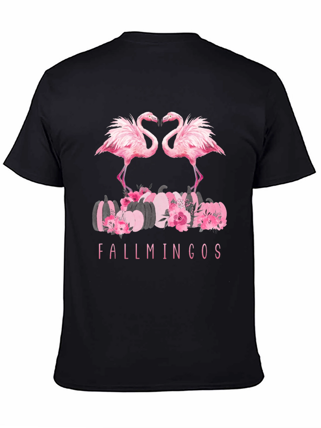 Fallmingos Black T-Shirt