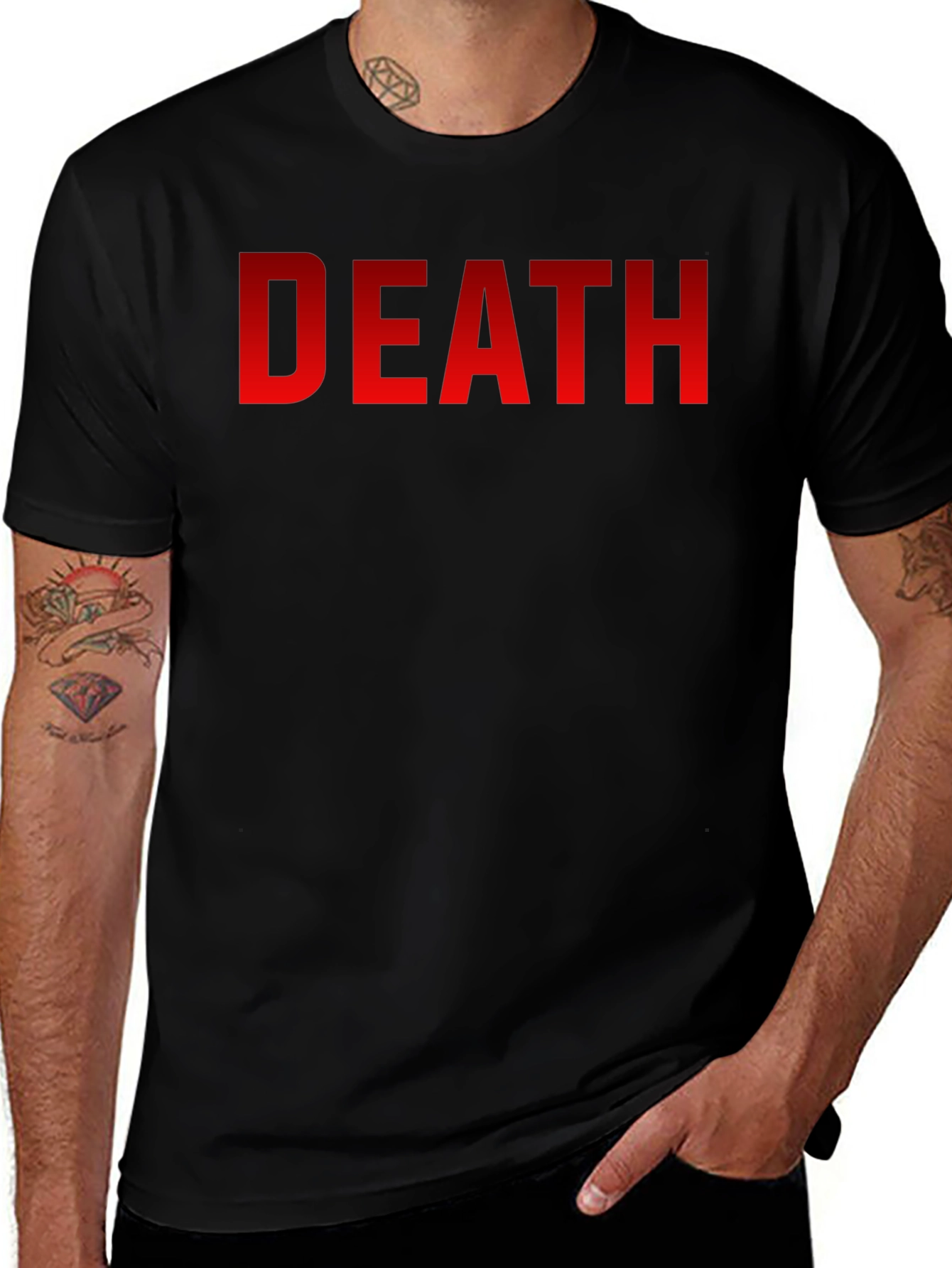 DEATH Graphic Tee - Bold Statement T-Shirt
