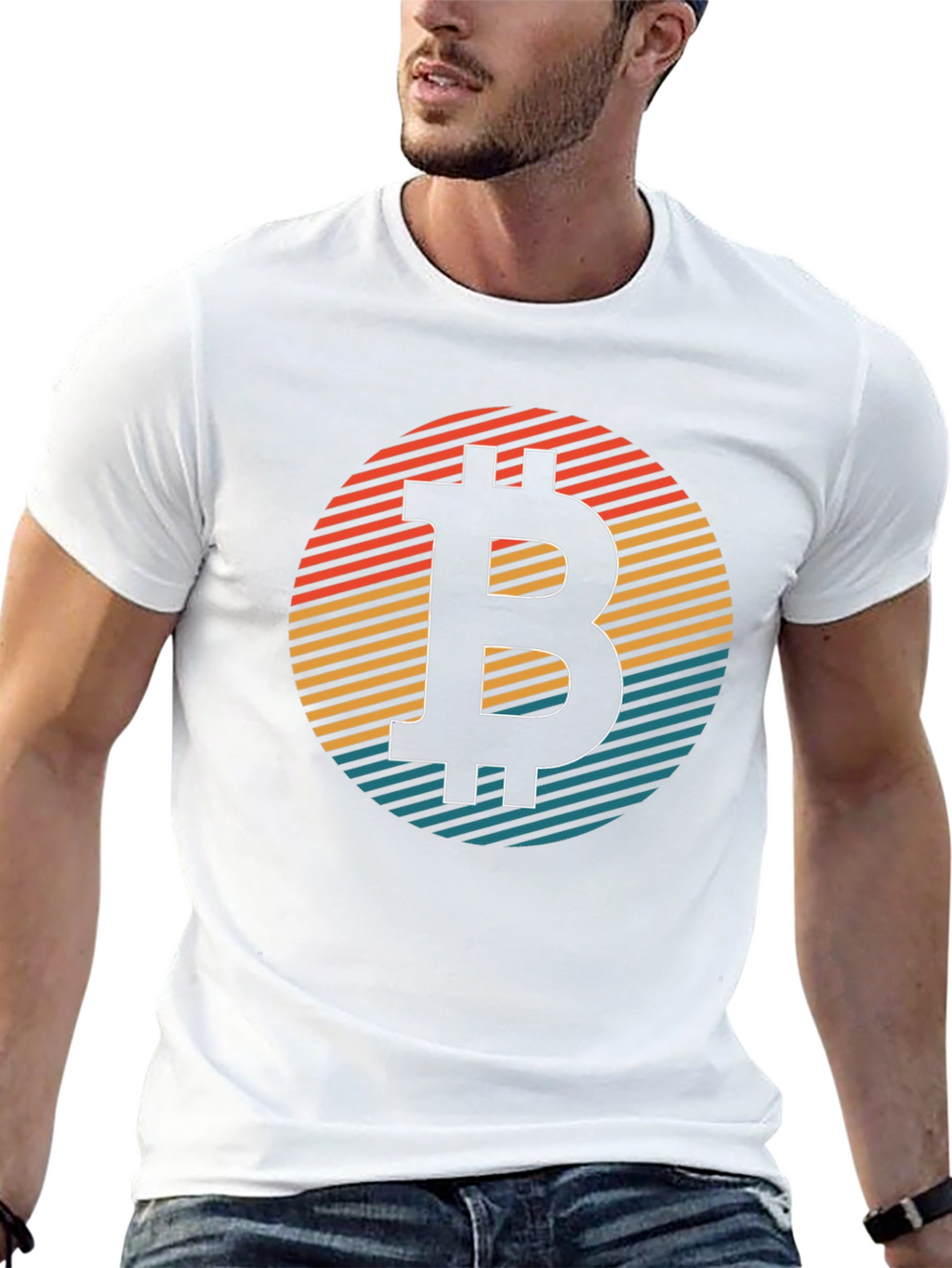 Bitcoin Retro Graphic Tee - Classic Crypto Style