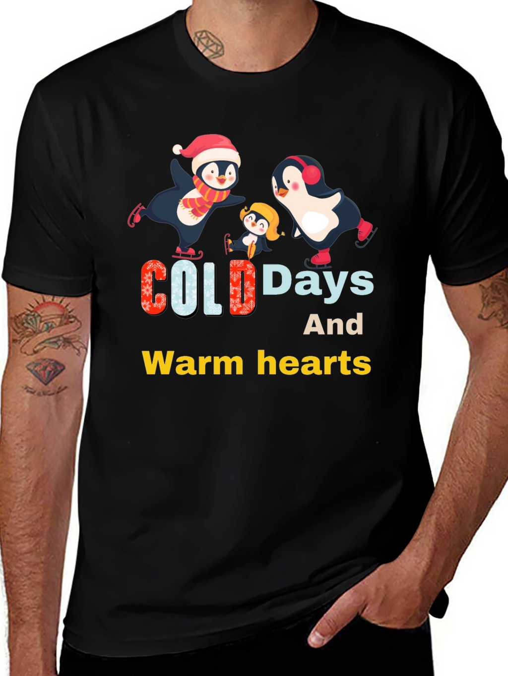 Penguin Family Winter T-Shirt