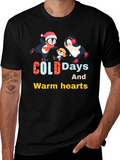 Penguin Family Winter T-Shirt