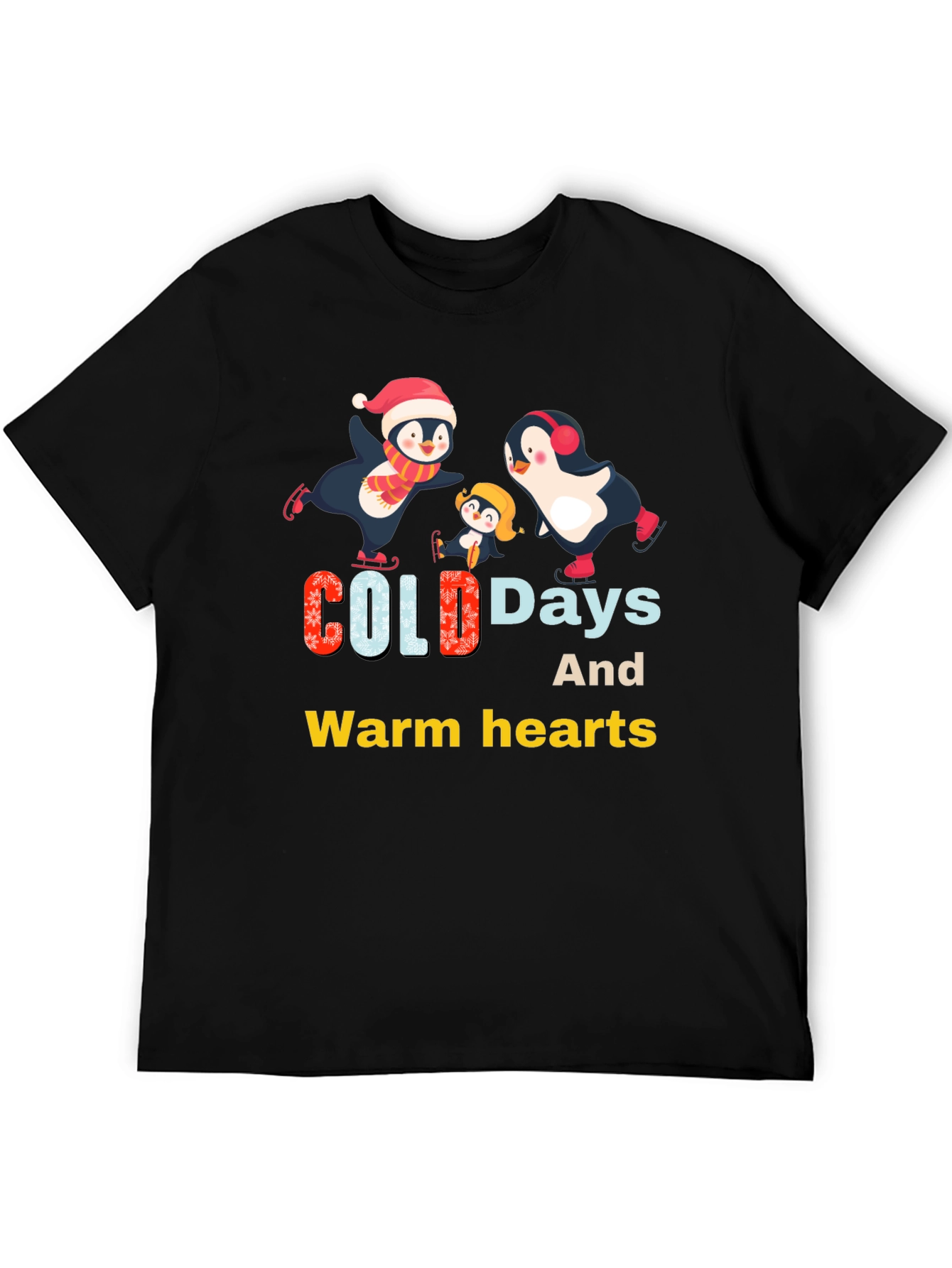 Penguin Family Winter T-Shirt