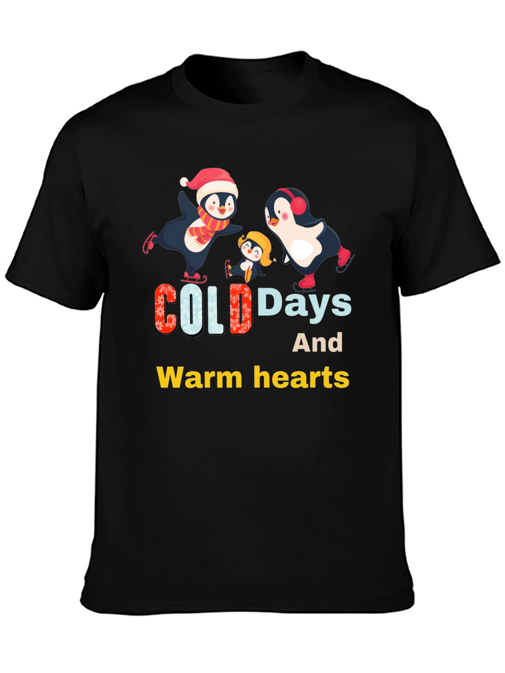 Penguin Family Winter T-Shirt