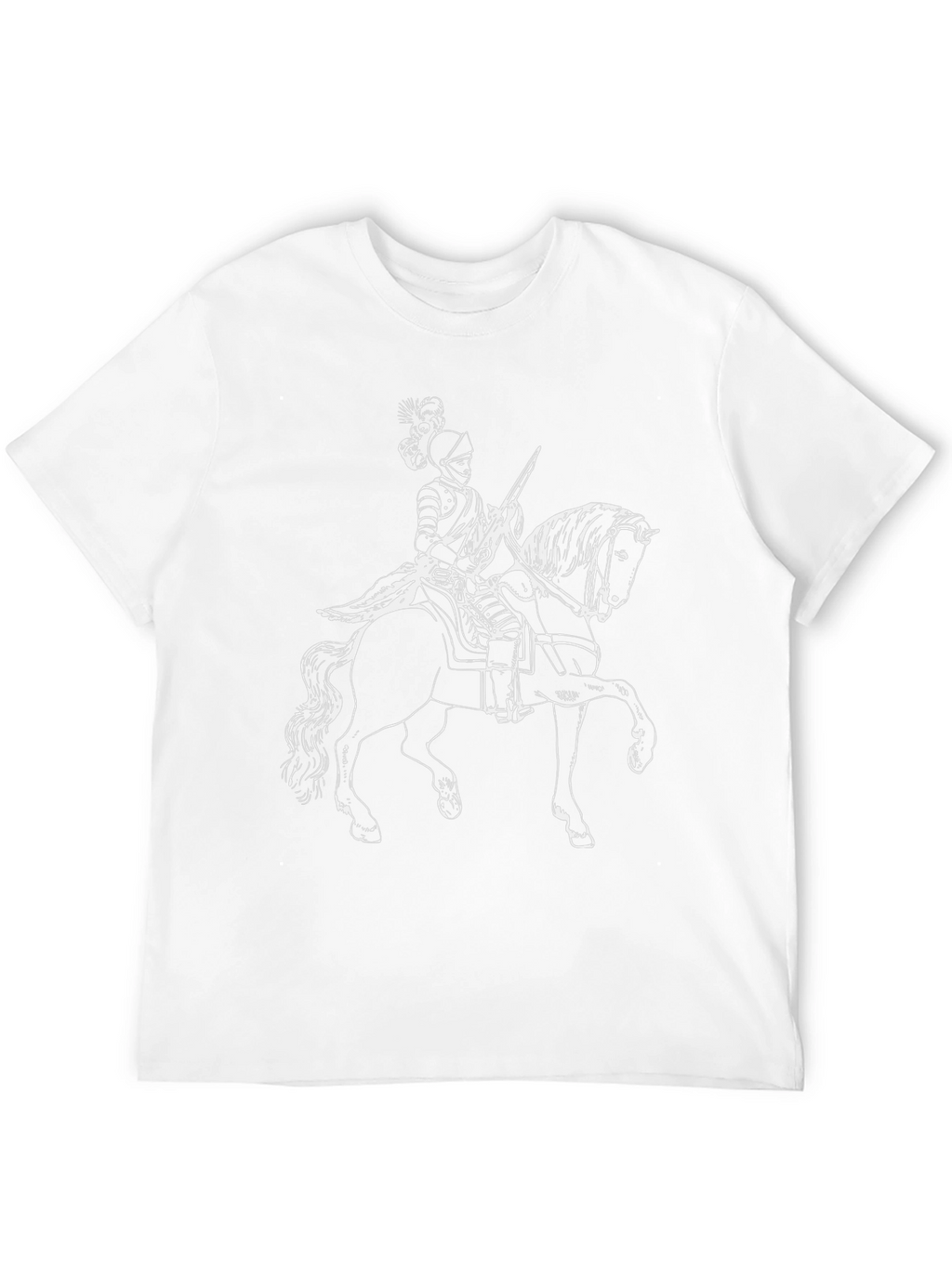 Knight on Horse T-Shirt - Black