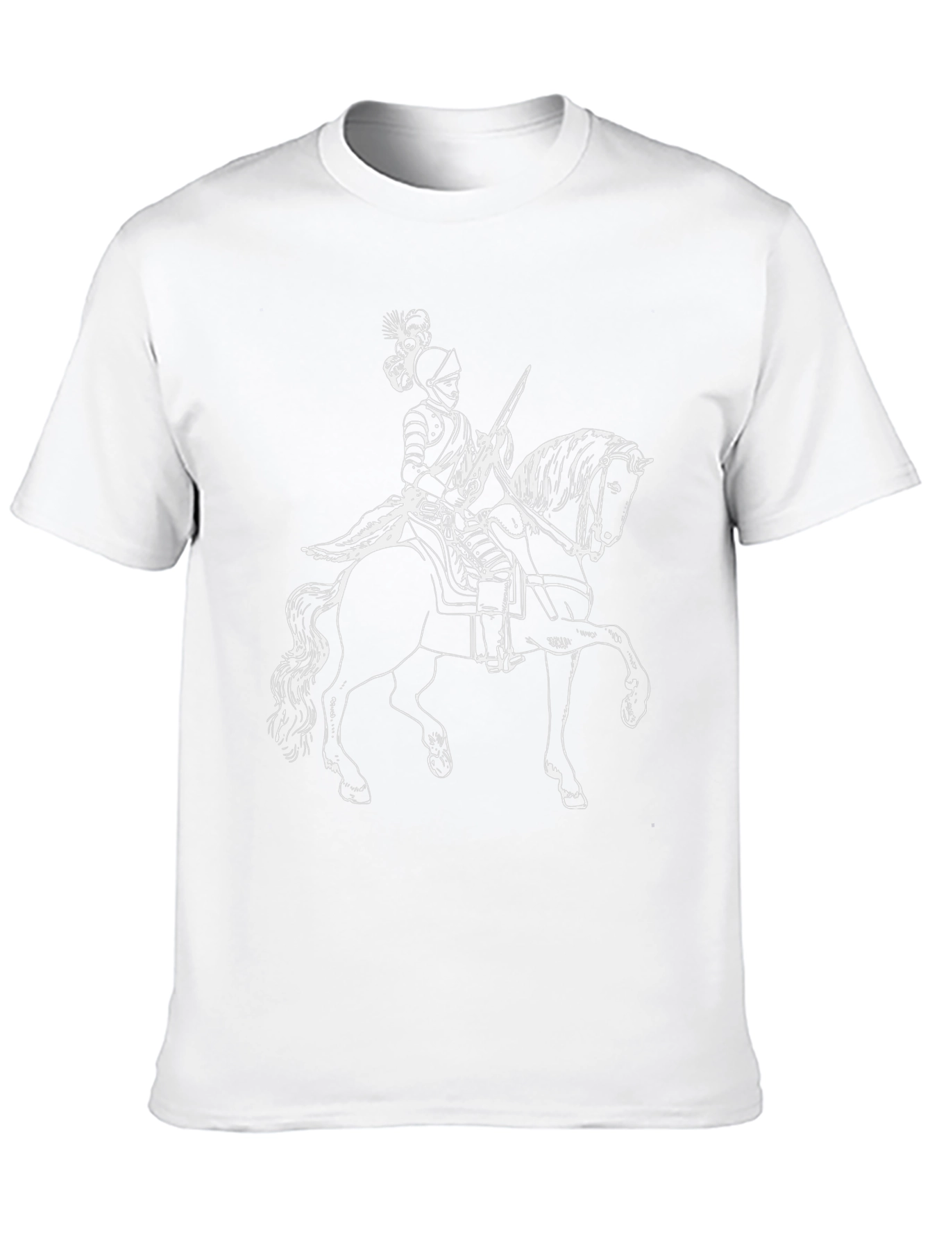 Knight on Horse T-Shirt - Black