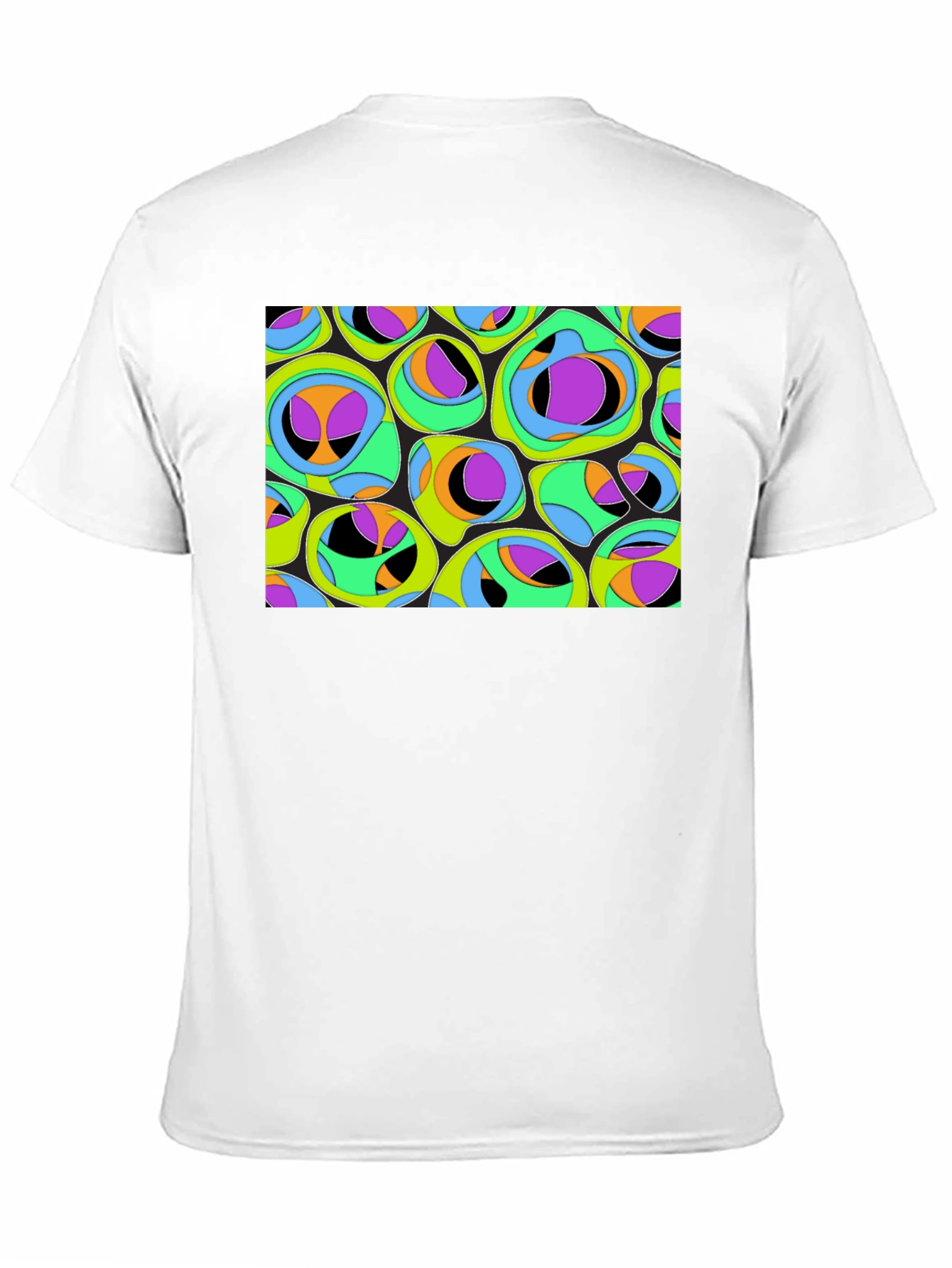 Abstract Organic Pattern Black T-Shirt