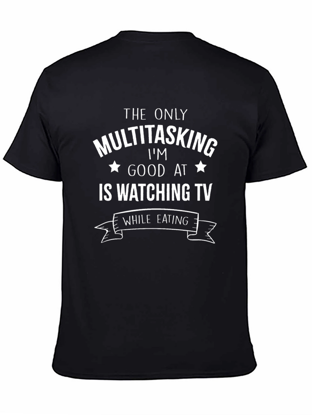 Funny Multitasking TV Watching T-Shirt