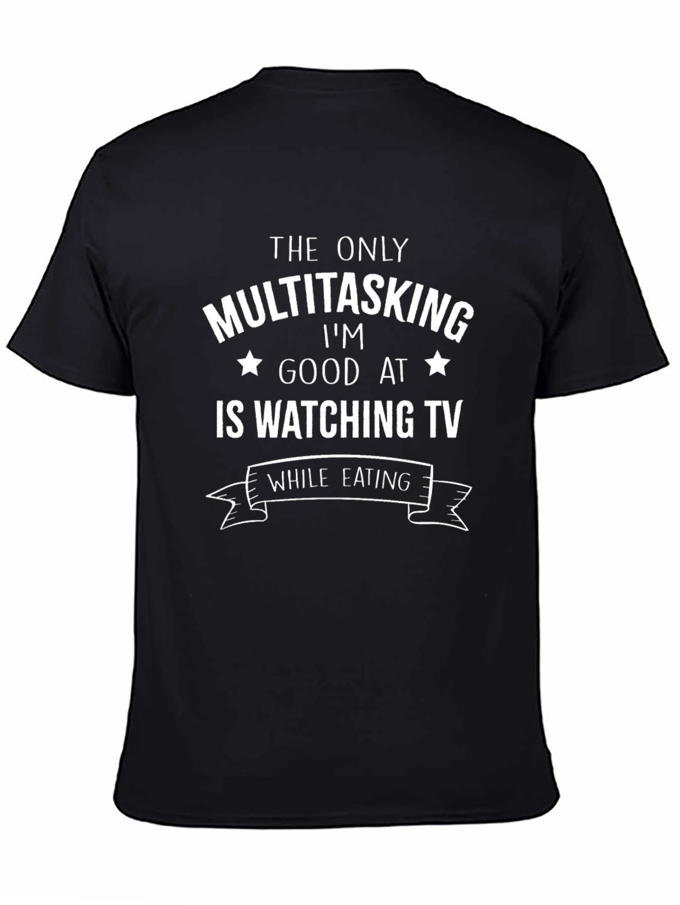 Funny Multitasking TV Watching T-Shirt
