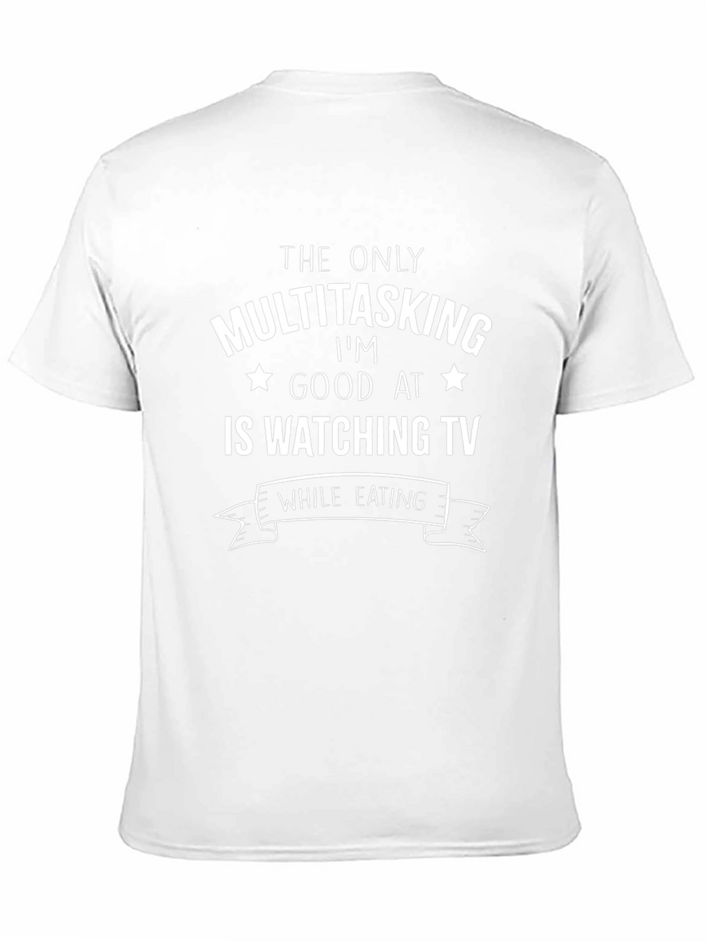 Funny Multitasking TV Watching T-Shirt