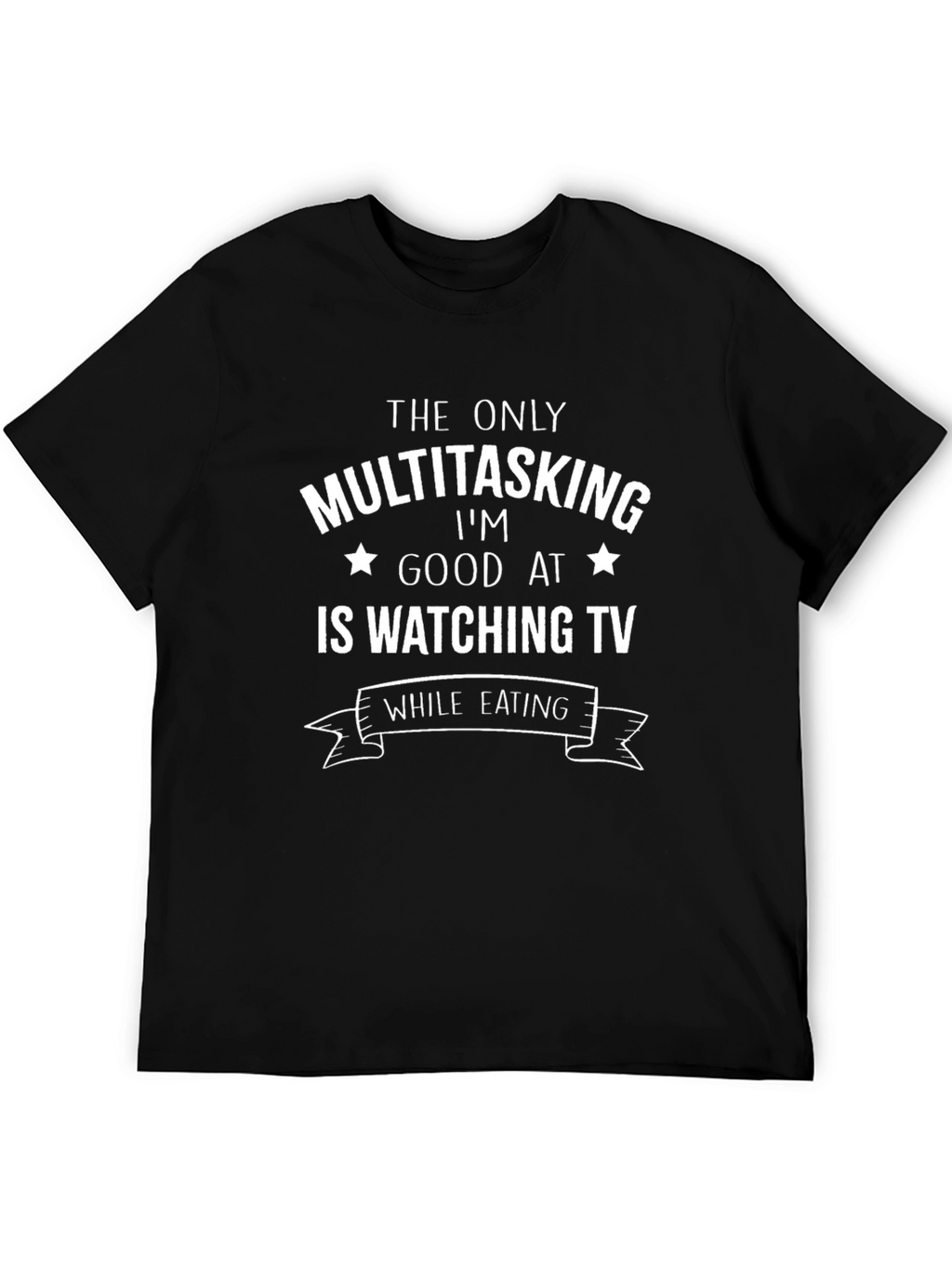 Funny Multitasking TV Watching T-Shirt