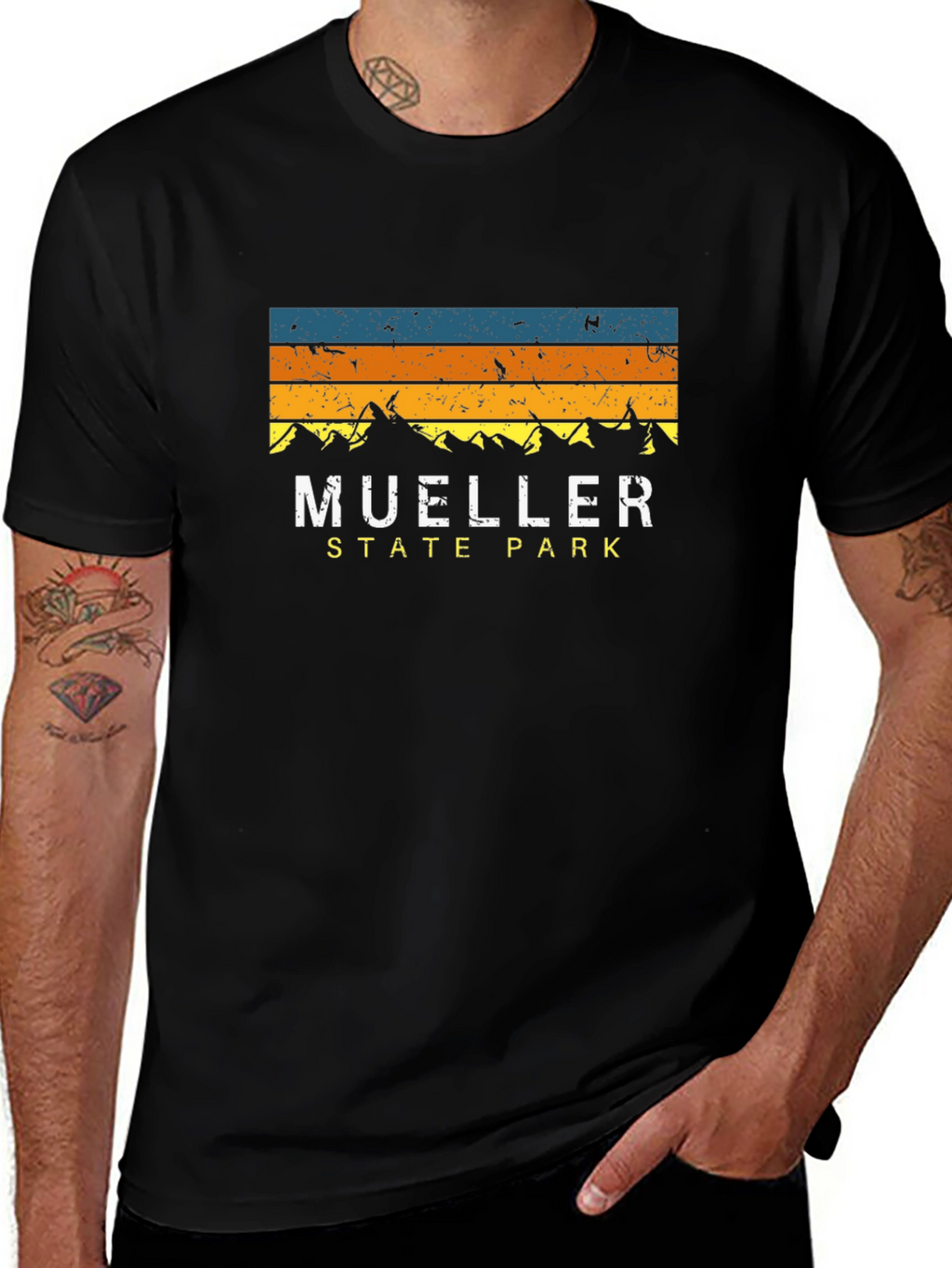 Mueller State Park T-Shirt: Mountain Retro Style