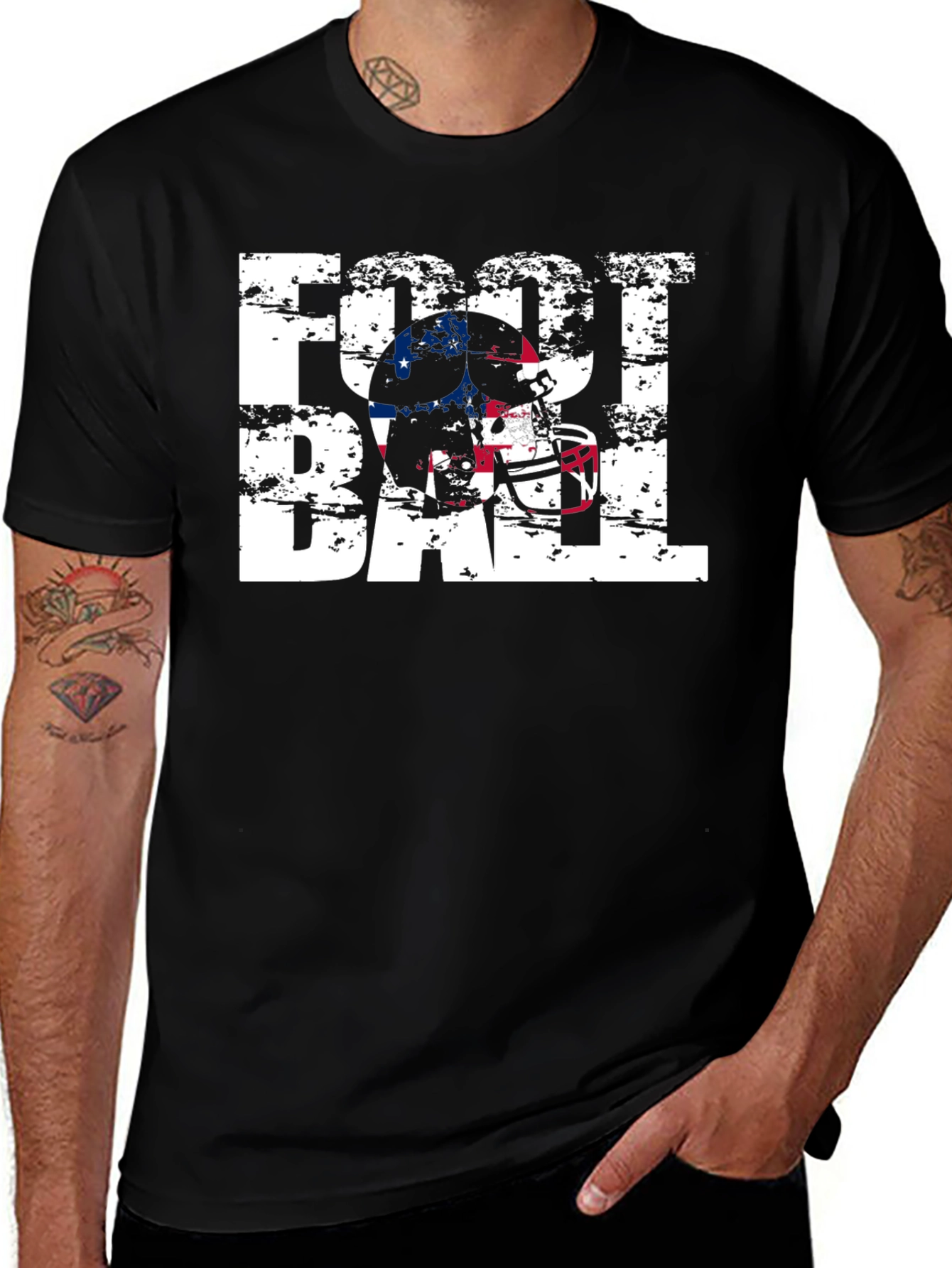 Football Helmet Graphic T-Shirt