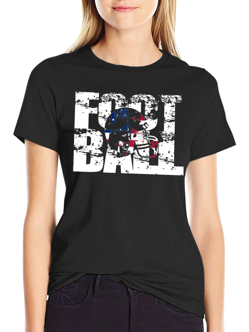 Football Helmet Graphic T-Shirt