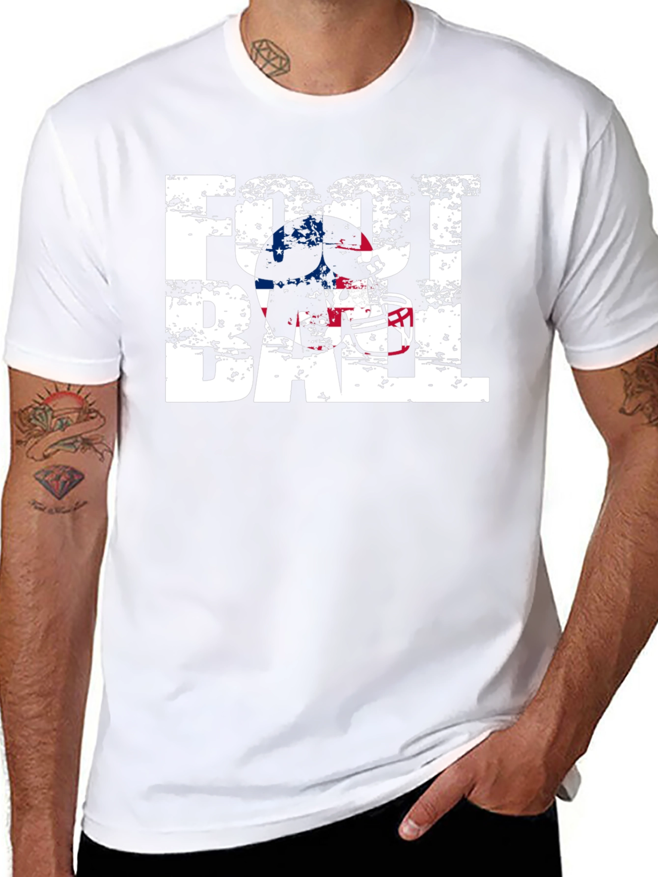 Football Helmet Graphic T-Shirt