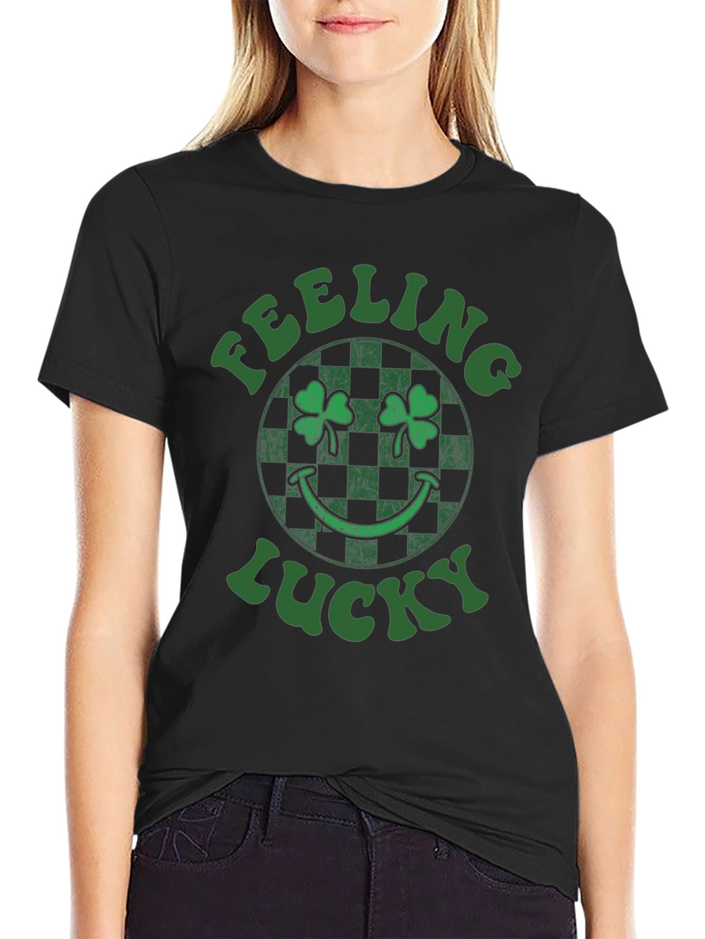 Feeling Lucky St. Patricks Day Shamrock T-Shirt