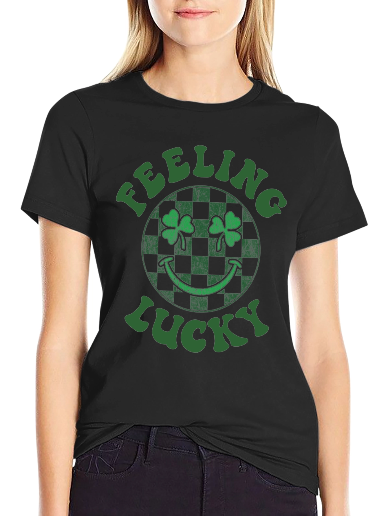 Feeling Lucky St. Patricks Day Shamrock T-Shirt