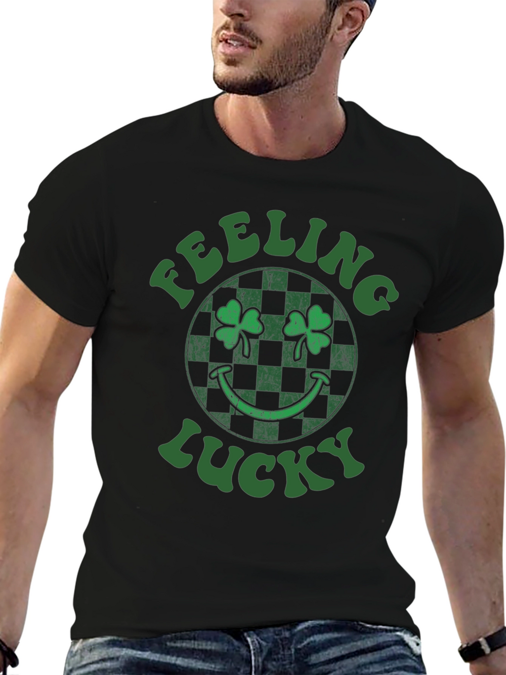 Feeling Lucky St. Patricks Day Shamrock T-Shirt