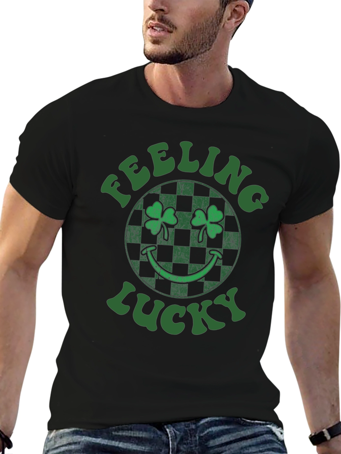 Feeling Lucky St. Patricks Day Shamrock T-Shirt