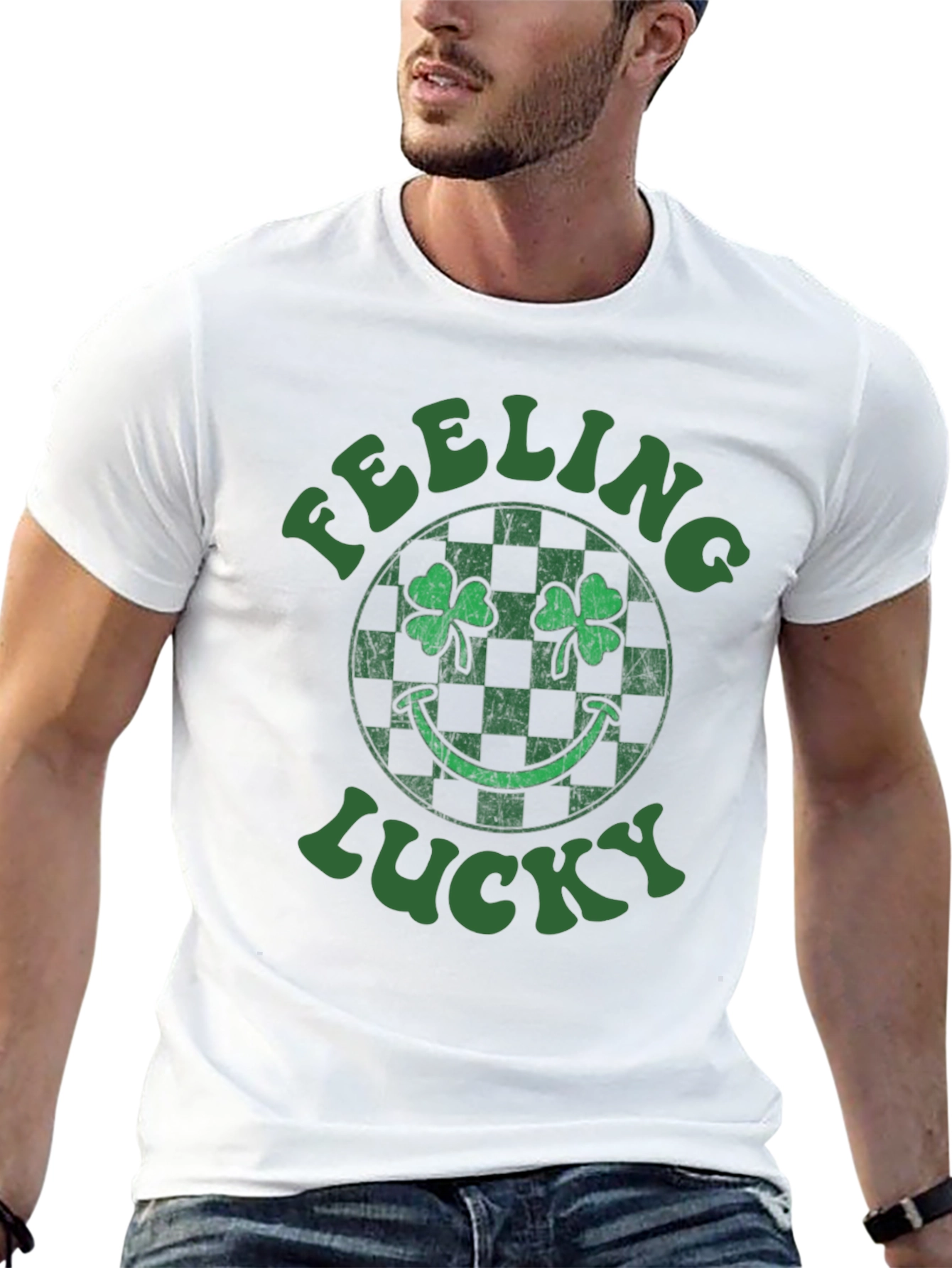 Feeling Lucky St. Patricks Day Shamrock T-Shirt