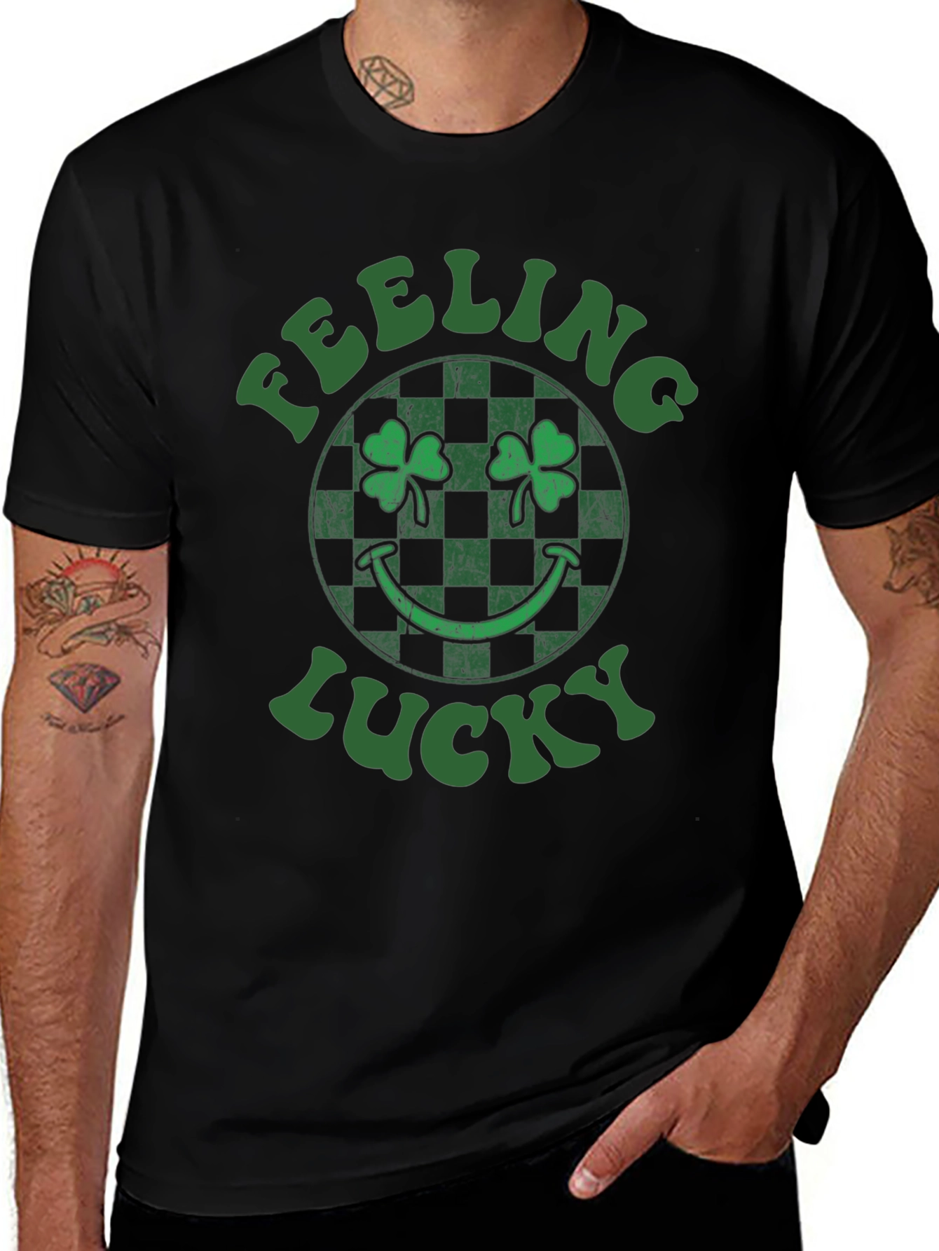Feeling Lucky St. Patricks Day Shamrock T-Shirt