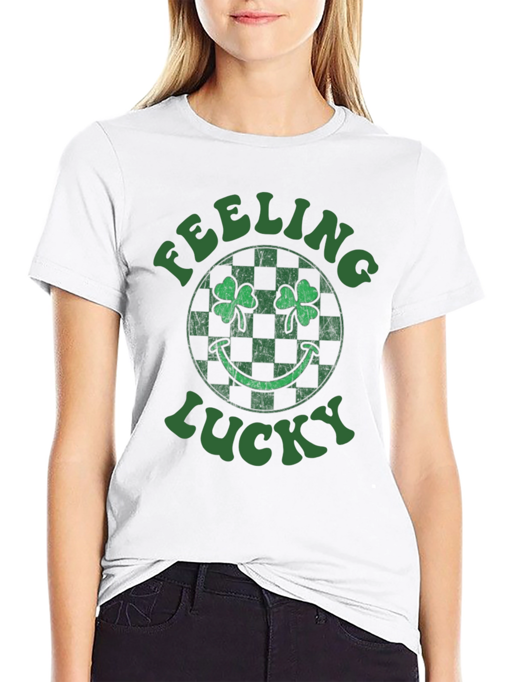 Feeling Lucky St. Patricks Day Shamrock T-Shirt