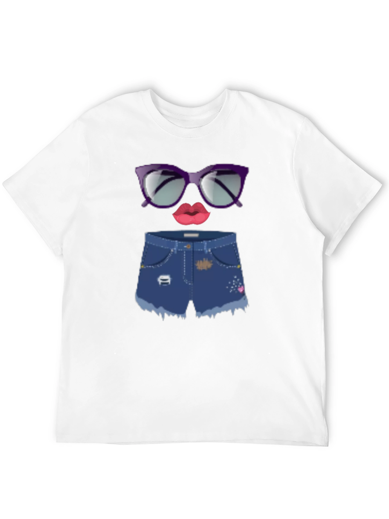 Fun Emoji Face Graphic Tee - Black