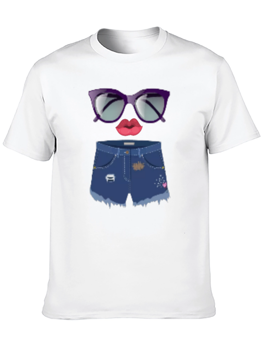 Fun Emoji Face Graphic Tee - Black