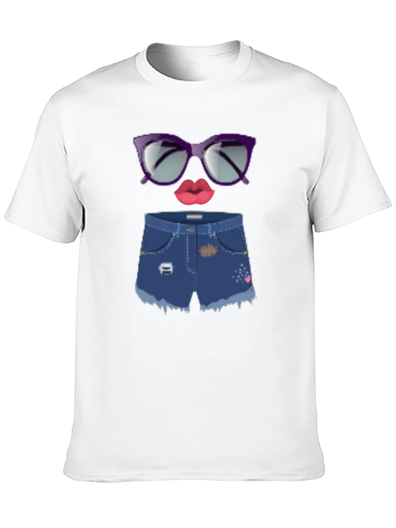 Fun Emoji Face Graphic Tee - Black