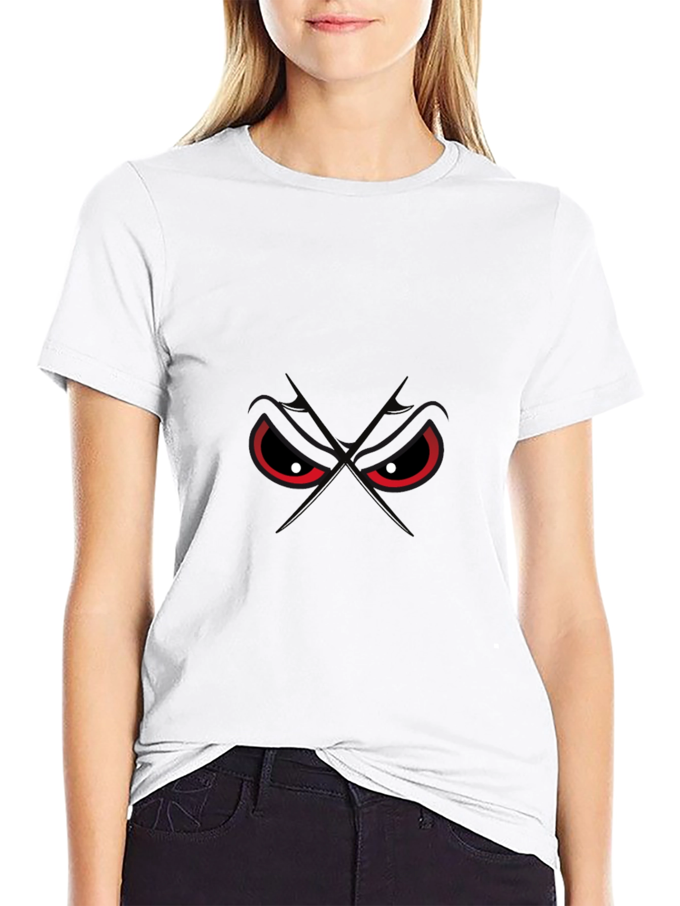 Mens Black T-Shirt - Evil Eye Design