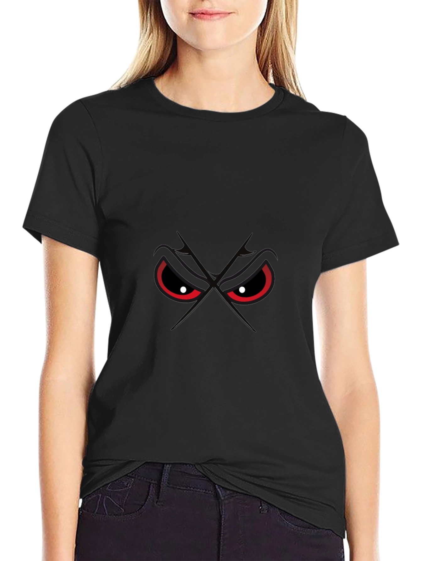 Mens Black T-Shirt - Evil Eye Design