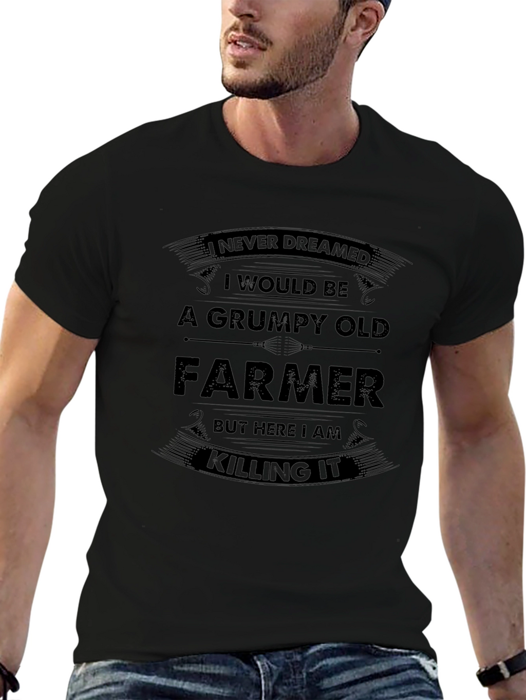 Grumpy Old Farmer T-Shirt - Killing It