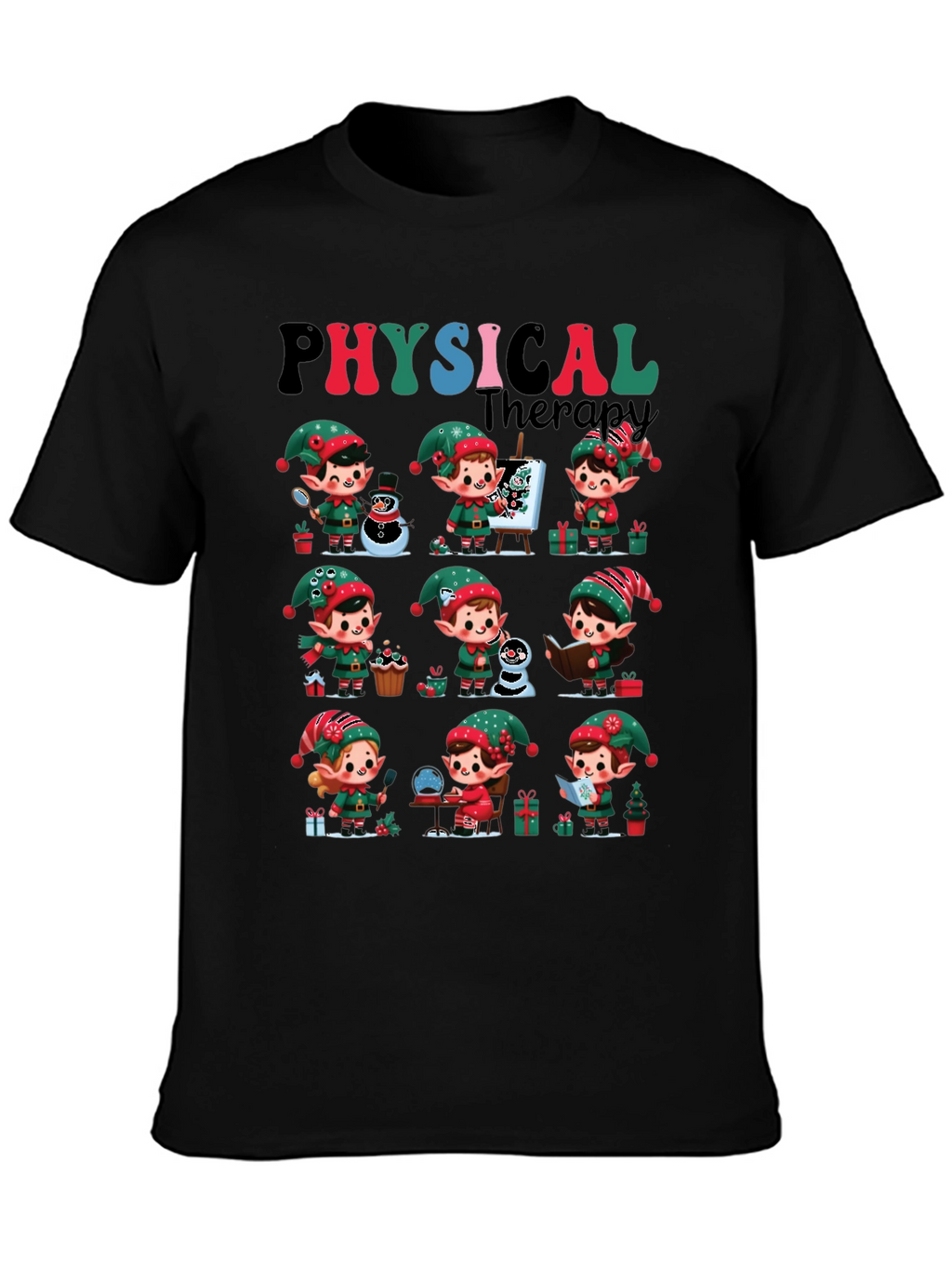 Christmas Physical Therapy Elf Tee