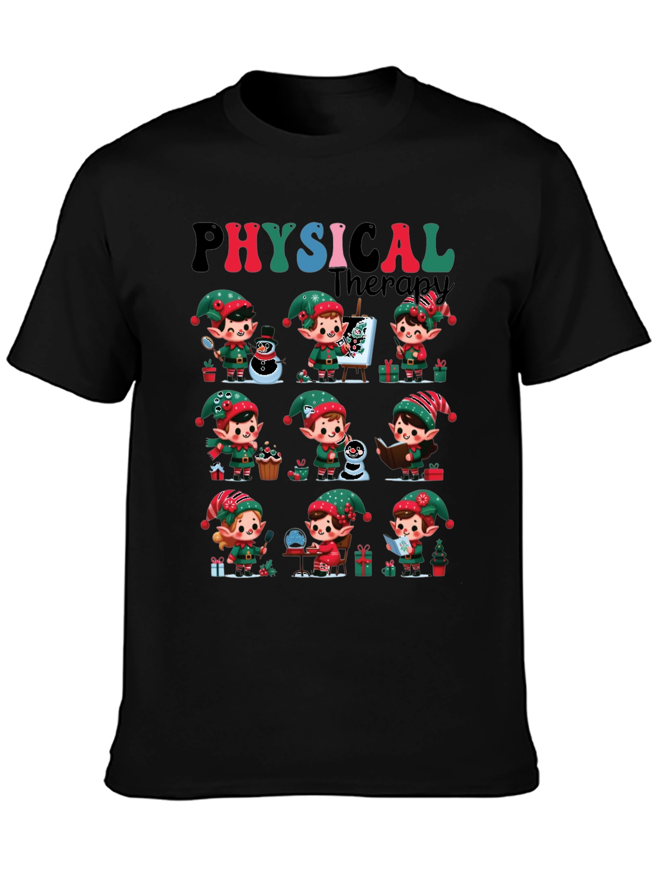 Christmas Physical Therapy Elf Tee
